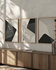 plakaty Czarno-białe plakaty geometryczne, minimalistyczne, do salonu, sypialni. 3