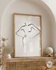 plakaty PLAKAT line art szkic kobieta akt rysunek 3