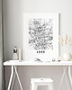plakaty Plakat Mapa Łódź 2