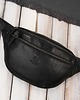 torby i nerki męskie Saszetka męska nerka skórzana na pas czarna elegancka Paolo Peruzzi SL-04-BL 2