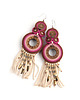 kolczyki soutache Meya L - kolczyki etno, srebro 1
