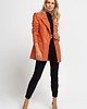 marynarki damskie BETA - Pomarańczowa skórzana marynarka 1