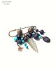 broszki Broszka boho z turkusem na agrafie niezwykła miły prezent handmade 7