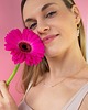 chokery CHOKER VERA z różowym opalem - srebrny 3