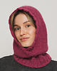 czapki damskie Balaclava DOLORES - malinowa / różowa - Handmade - Merino, alpaka, jedwab 2