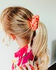 gumki do włosów Gumka jedwabna, scrunchie, frotka jasny łosoś MIDI 3