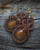 kolczyki soutache Zamówienie Pani Agnieszki- czekoladowe kolczyki 1