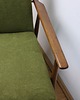 fotele Fotel Lisek PRL, Typ 300-190, Po renowacji, Vintage, zielony; Dębowy 4