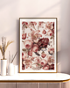 plakaty Plakat  vintage retro kwiaty PINK FLORAL 1