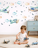 naklejki ścienne do pokoju dziecka Naklejki ścienne z samolotami  2