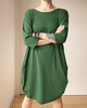 sukienki midi damskie Sukienka beczka Butelkowa zieleń 1