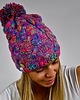 czapki damskie Czapka Goodie HANDMADE warkocz - RAINBOW 2