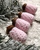 ozdoby choinkowe Pastelowe, różowe ozdoby choinkowe handmade 4