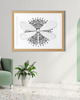grafiki i ilustracje Mandala nr 12, Ważka, reprodukcje 1