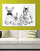 obrazy Obraz drukowany Rodzina buldogów 120x80cm 3