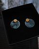 kolczyki srebrne Kolczyki unikaty Gold Moon 1