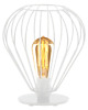 lampy stołowe Czarna geometryczna lampka nocna z drutów ZAKYNTOS LOFT 3