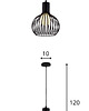 lampy wiszące Lampa wisząca zwis żyrandol lampa na sufit czarna LED E27 1