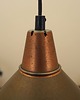 lampy wiszące Mosiężna lampa wisząca, stożkowy klosz, Dania, lata 60. 3