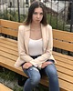 marynarki damskie Żakiet Pudrowy beżowy 5