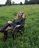sukienki midi damskie Kimono lniane butelkowa zieleń 6