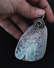 wisiory Amora - bardzo duży wisior z agatem, wire-wrapping 2