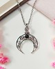 wisiory Naszyjnik Lunula Onyks stal chirurgiczna wisiorek handmade 1