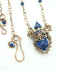 wisiory Naszyjnik perfumetka z lapis lazuli wire wrapping 3