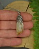wisiory Wisiorek Talizman surowy cytryn wire wrapping 5