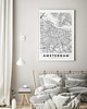 plakaty Amsterdam Mapa  - plakat różne formaty 1