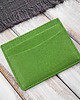 pokrowce i etui - organizery Etui na karty i wizytówki skórzane minimalistyczne etui zielone T-151-GR 6