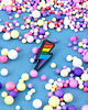 przypinki Pins "Tęczowa błyskawica LGBT" 1