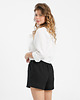 szorty damskie Lniane spodenki BLOOM deep black 4