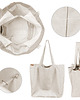 torby na ramię Lazy bag torba beżowa na zamek / vegan / eco 2