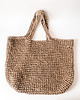 torby na ramię Torba kosz ze sznurka jutowego beżowa 2