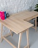 biurka Jesionowe Biurko Narożne LUKA 135cm x 85cm LEWE 7
