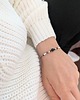 bransoletki z kamieni naturalnych Elegancka bransoletka na nici jedwabnej z perłami 2