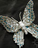 broszki Zimowy motyl, broszka, beading 1