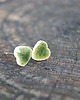 kolczyki ceramiczne Kolczyki ceramiczne serduszka "Zielone serca" 2