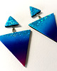 kolczyki z masy plastycznej Wiszące Kolczyki Retro Trójkąty 1