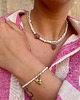 chokery Naszyjnik Choker z pereł hodowlanych z malinką/truskawką/poziomką 3