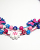 korale Naszyjnik - Kwiat, motyle - sznureczki - dla dzieci 3