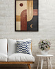 obrazy Drewniana dekoracja mid-century. "Dzień i noc". Obraz midcentury, boho. 2