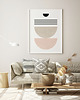 plakaty Plakat Boho geometria róż 3