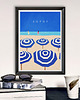 plakaty Sopot - plaża z parasolkami - plakat 50x70 cm 4