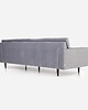 sofy i szezlongi Sofa HELSINKI srebrny welur, skandynawski design 4