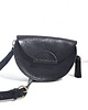 torby na ramię ROUND bag  półkole crossbody czarna skóra jucht 1