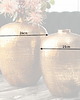 wazony Wazon waza Oriental metalowa młotkowany metal złota 33cm 6