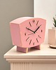 zegary Zegar biurkowy drewniany- cichy mechanizm - Pink 2