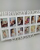 ramki na zdjęcia Multiramka ramka na zdjęcia Pierwszy roczek imię 12 zdjęć 10x15 grawer 1